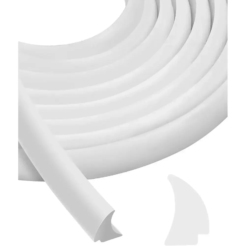 Silicone Rubber RV Window Seal 1/2'' x 1/4'' White Waterproof Car Stationary Window Glass Edge Seal Locking Gasket Seal Strip, R
