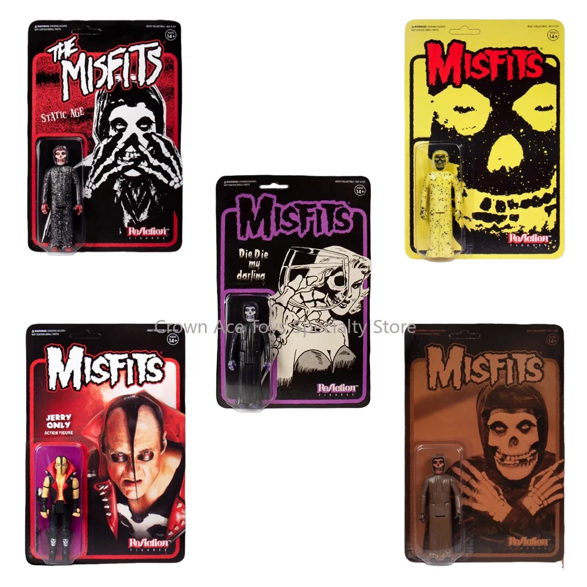 In Stock Super7 Misfits Retro Hanging Card 3.75in Premium Collectible Action Figure Trendy Desktop Toy Holiday Ornament Gifts