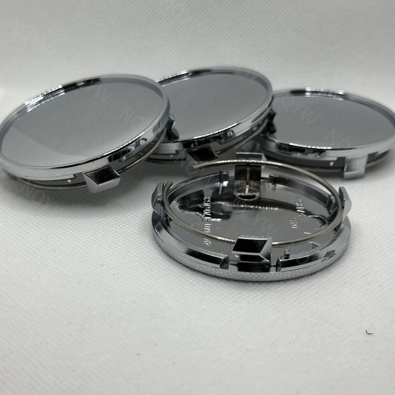 4Pcs/lot 61mm Blank No Logo Car Wheel Center Cap For Audi New Q7 A4 A3 Q3 Car Rim Replace Hubcap Auto Rim Hub Cover Accessories