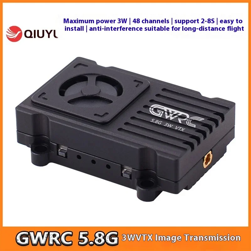 Gwrc Image Transmission Module 5.8g 3w Power Vtx Traversal Machine Fpv Drone Camera Group 48ch