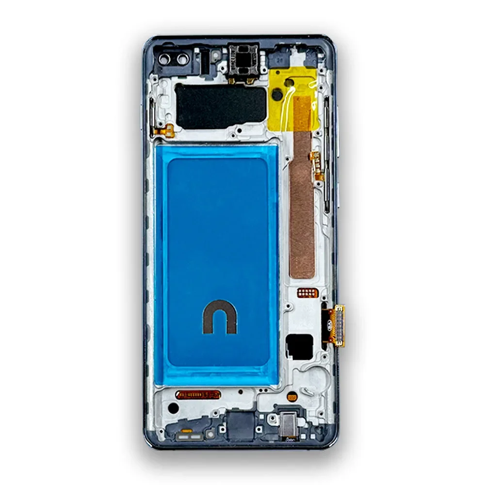 With Frame for Samsung Galaxy S10 Plus S10+ G975 G975F Lcd Display Digital Touch Screen for Samsung Galaxy S10 G973F Assembly