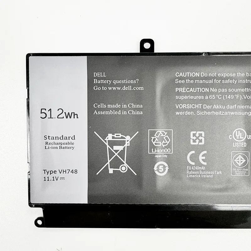 VH748 Laptop Battery For DELL Vostro 5460 5470 5560 14 5480 For Inspiron 14 5439 V5460D-1308 V5460D-1318 5470D-1328