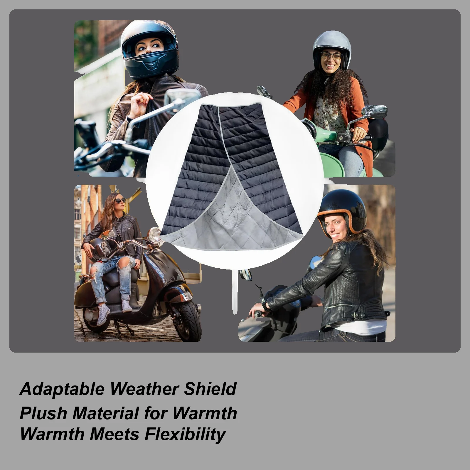 

Scooter Leg Warm Cover Thermal Comfortable Thickened Windproof Scooter Cold Weather Protection Blanket For Adults Men Women