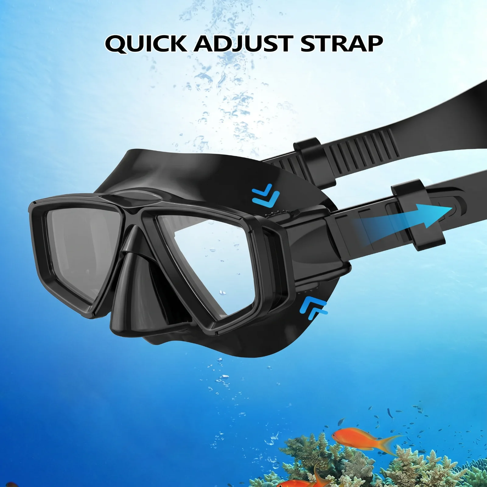 Adult swimming goggles with a nose bridge design to effectively prevent water from entering the eyes; anti-fog swimming goggles