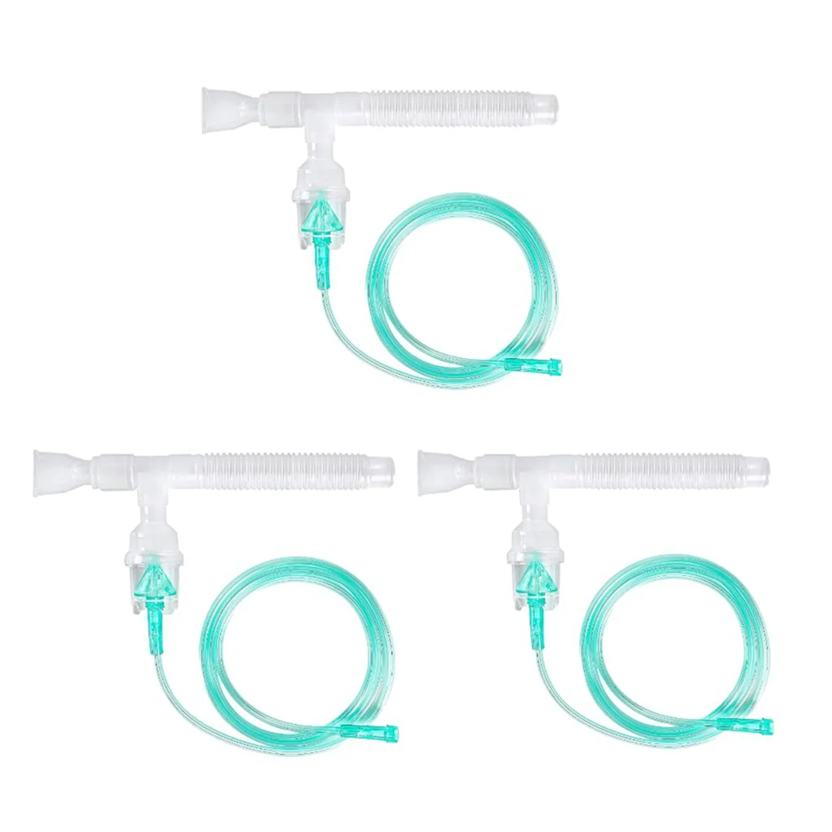 Nebulizer Replacement Kit, 3 Full Sets with Tubing and Mouthpiece for Home Use