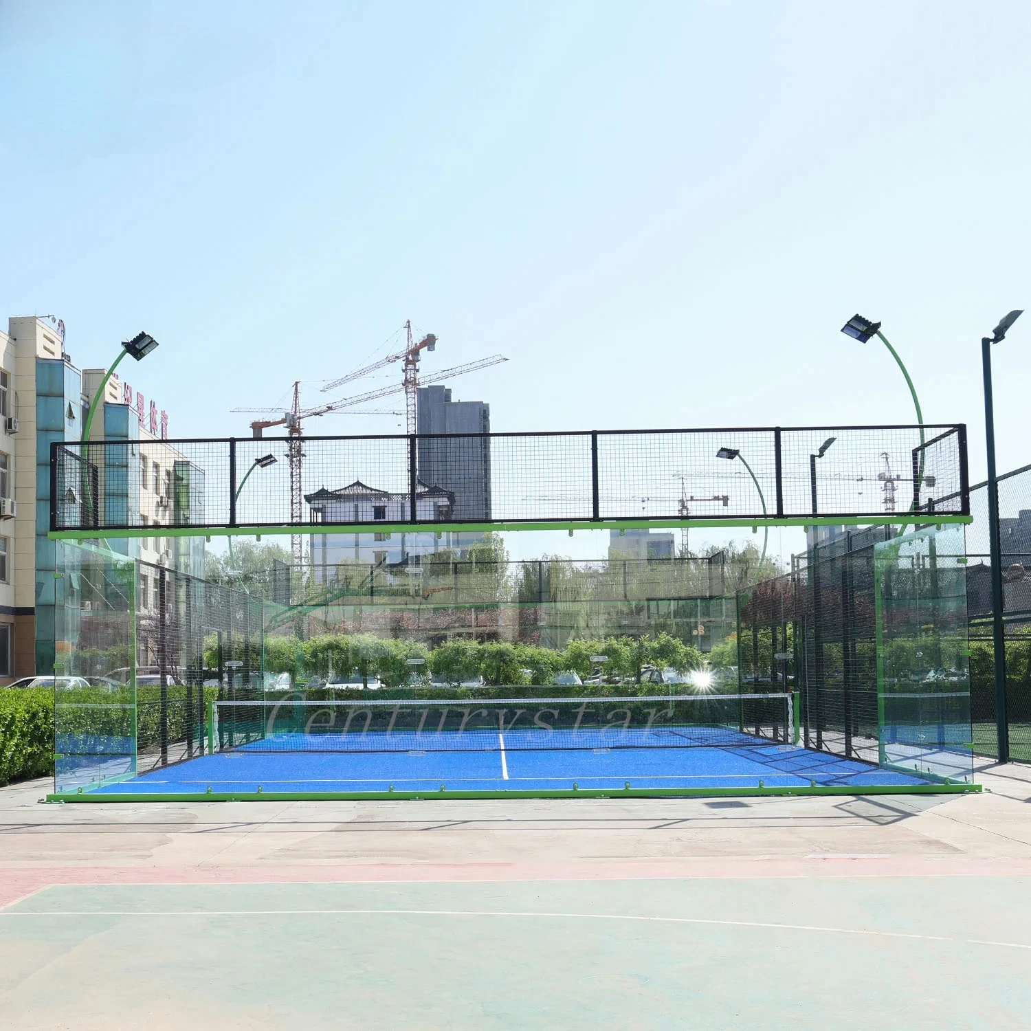 Producent Hurtownik Halowe i Zewnętrzne Boisko do Padelu Szklane Boisko do Padelu, Panoramiczne Boisko do Tenisa Padel na Sprzedaż