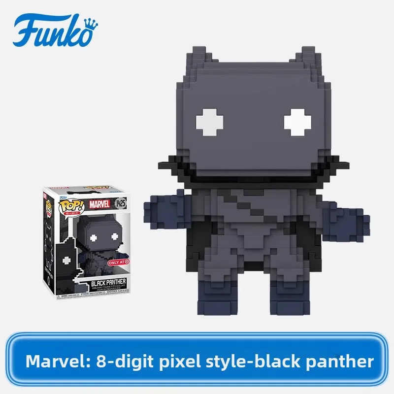 FUNKO POP Spider-Man, Pantera Negra y Doctor Strange Pixel-Art figuras de acción decoración ornamento modelo juguetes modelo coleccionable