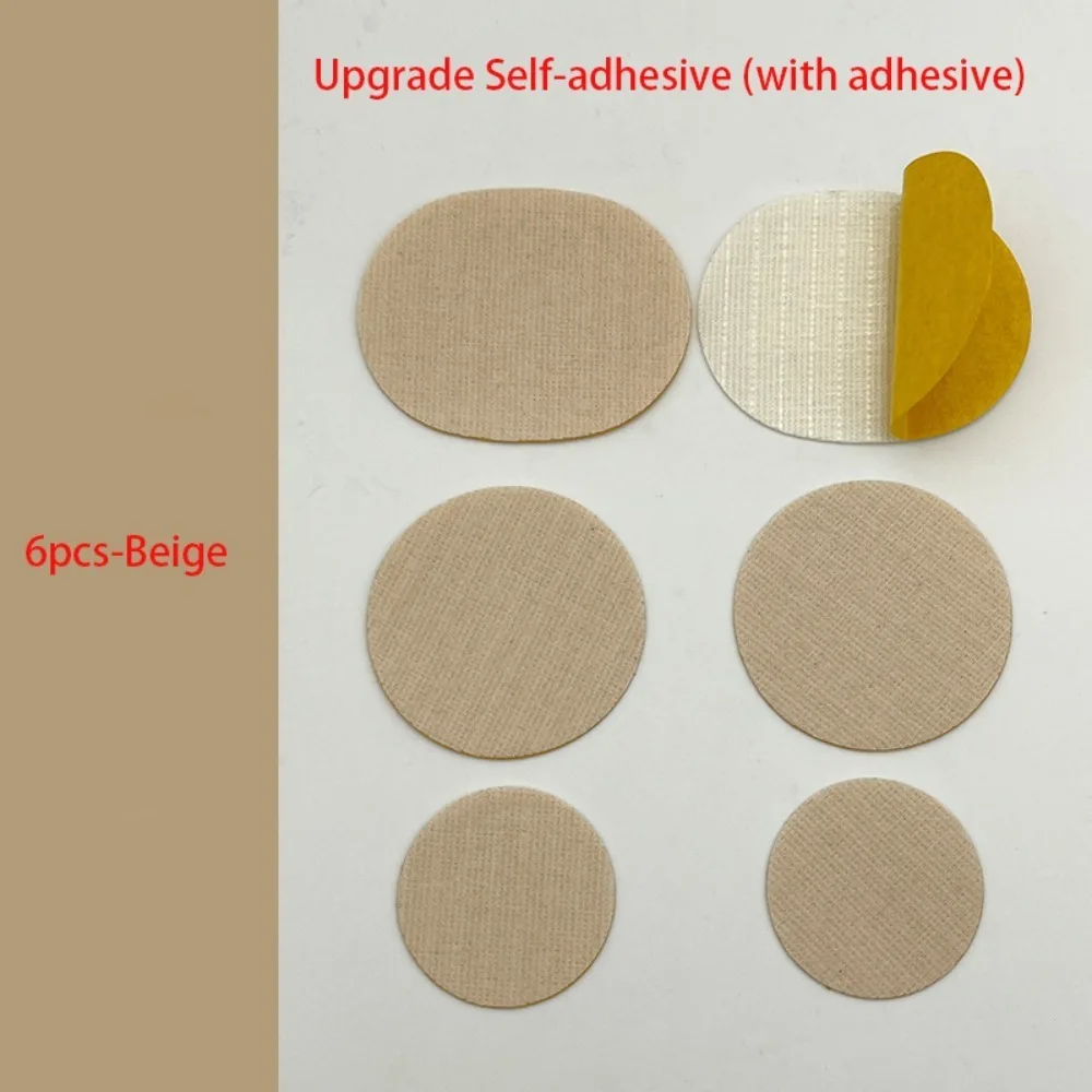 4pcs/6pcs Self-adhesive Sports Shoes Patches Microfiber Leather Hole Patch Vamp Repair Heel Insole Adhesive Patch Sports Shoes