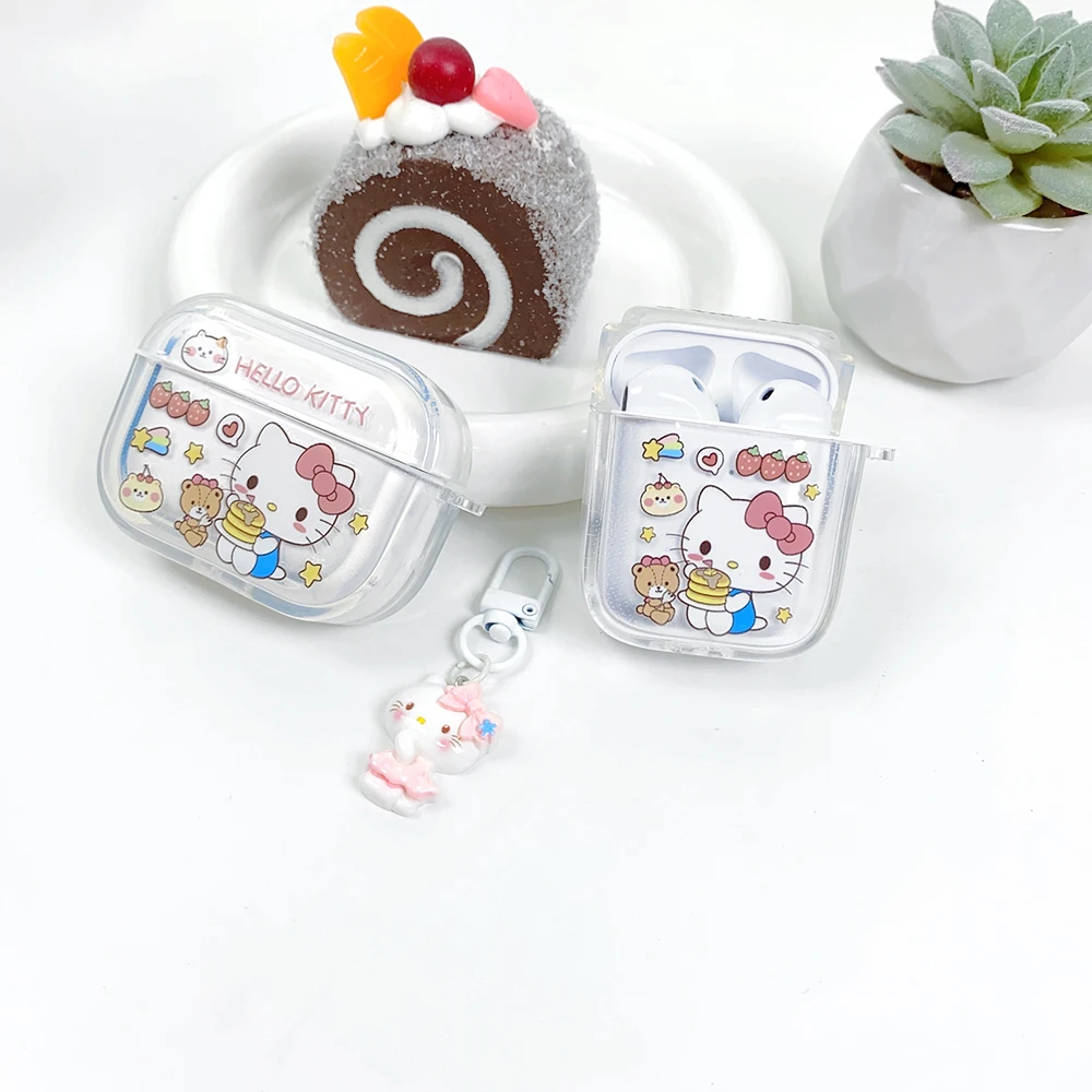 Sanrio Cinnamoroll Hello Kitty Hangyodon Headphones Kuromi Cover Cartoon Anime cool Suitable For Airpods 4, 2, 3, Pro, Pro2