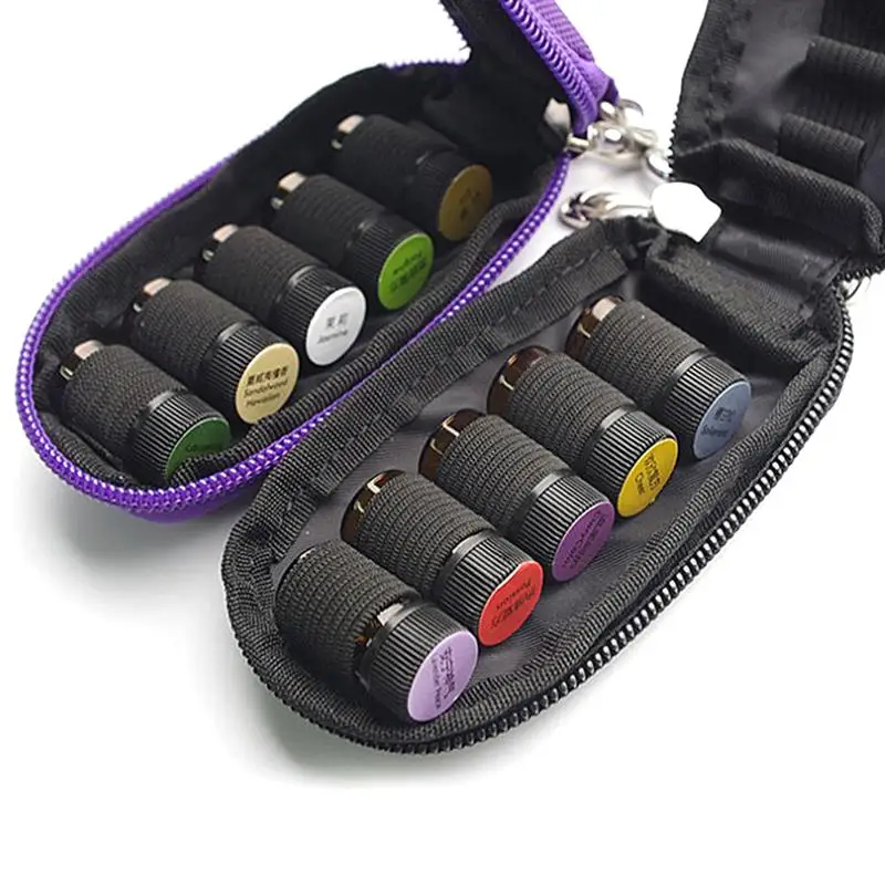 Essential Oil Bag Hanging Organizer Bag 10 Slots 2ml For DoTERRA Sample Perfume