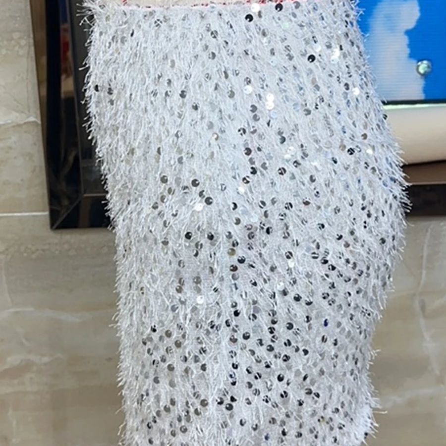 

Женские летние мини-юбки, плюшевая вязаная юбка-карандаш с блестками для повседневного использования, путешествий, вечеринок