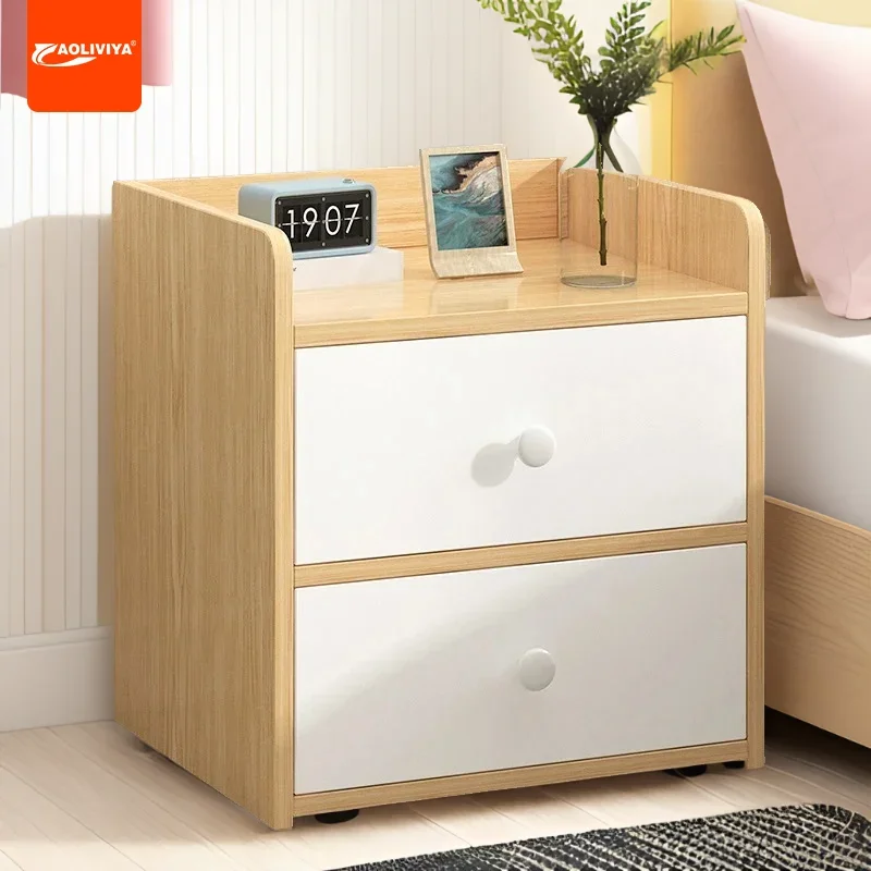 

AOLIVIYA Easy Nightstand Modern Simple Master Bedroom Storage Cabinet Small Bedside Shelf