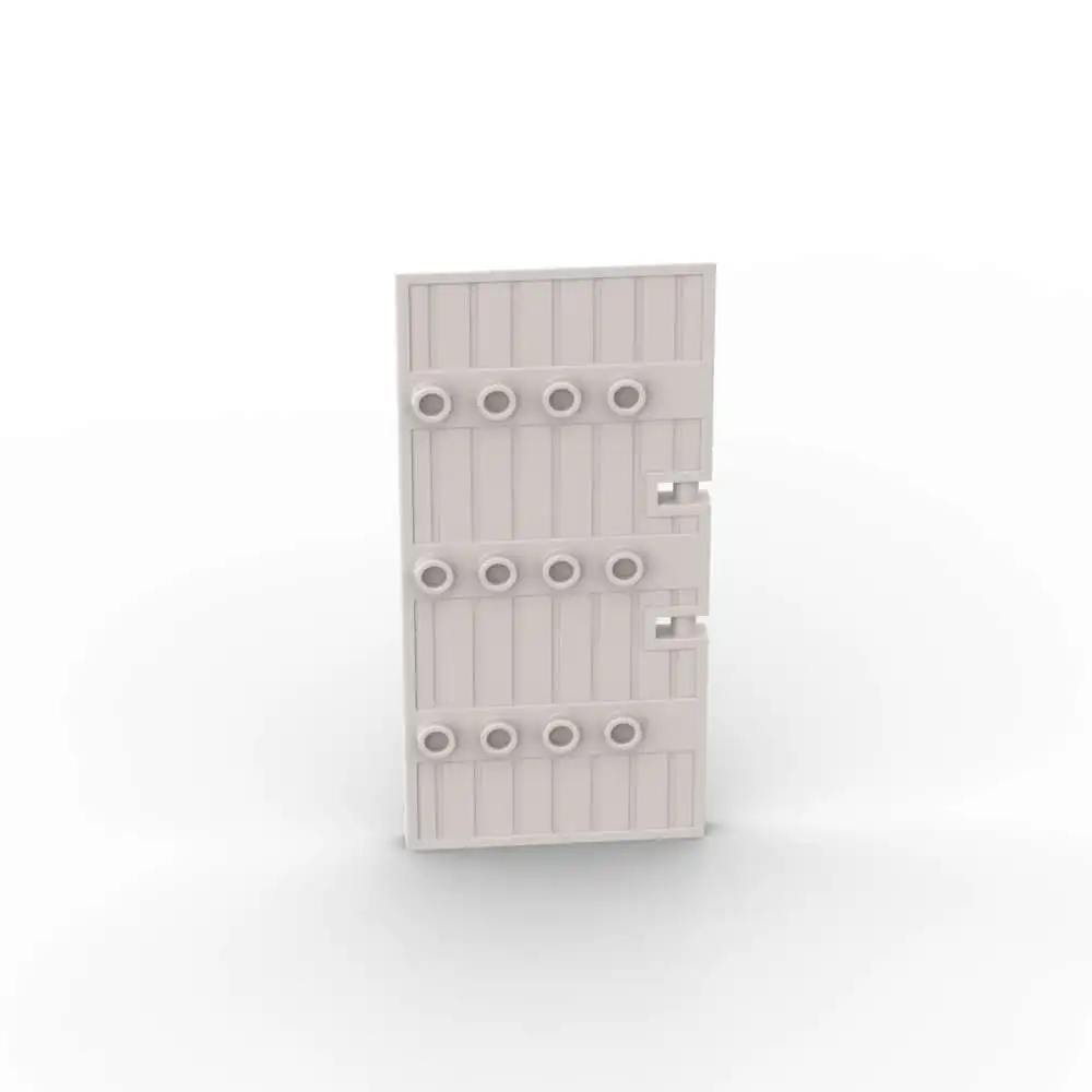 MOC 1PCS Teil Ziegel 87601 Halb Blatt Große Holz Tor Bausteine Tür Pädagogisches Partikel Puzzle Spielzeug Geburtstag Kinder geschenke