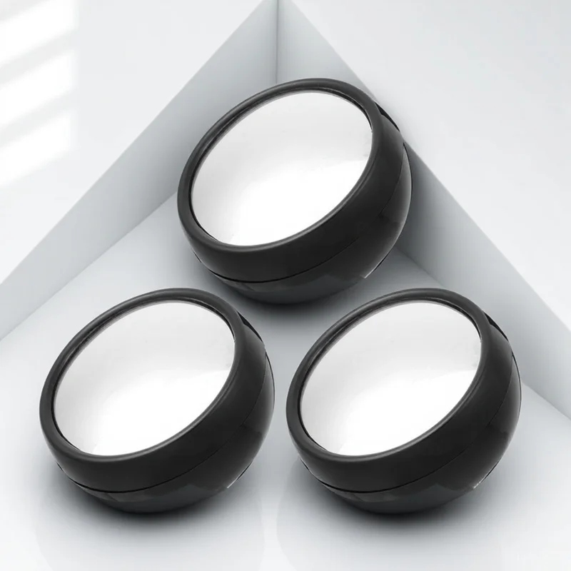 

3pcs Rear View Mirror Magnifier For Computer Monitor Desk Office Cubicle Lightweight Acrylic Pc Convex Mirror To See Behind You