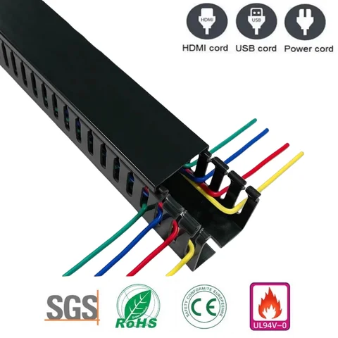 Flame retardant Cable Trunk PVC Cable Management tray Open Slot Channel…