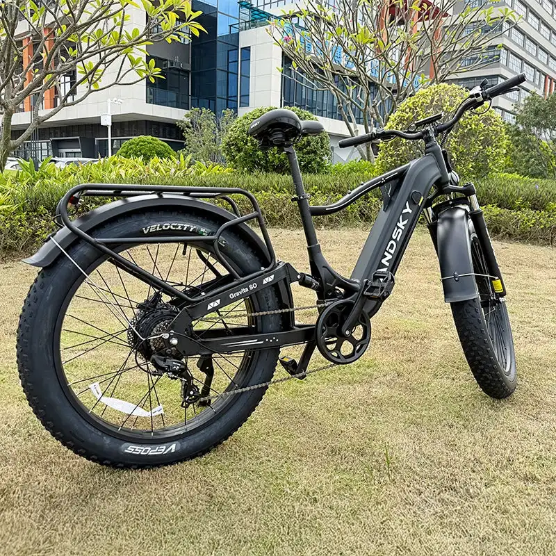 ANDSKY Gravita SO Electric Bike for Adults 1300W 7-Speed Gears 26"x4" All-Terrain Fat Tires Full Suspension E-bikes 32MPH 80Miles Long Range 48V 20Ah Removable Battery Hydraulic Brakes City Commuter Electric Bicycle image 8