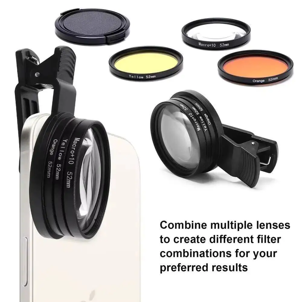 Aquarium Lenses 37MM/52Mm Fish Tank Marine Salt Sea Water Coral Reef Iphone Camera Filters Ro Aquatic Terrarium