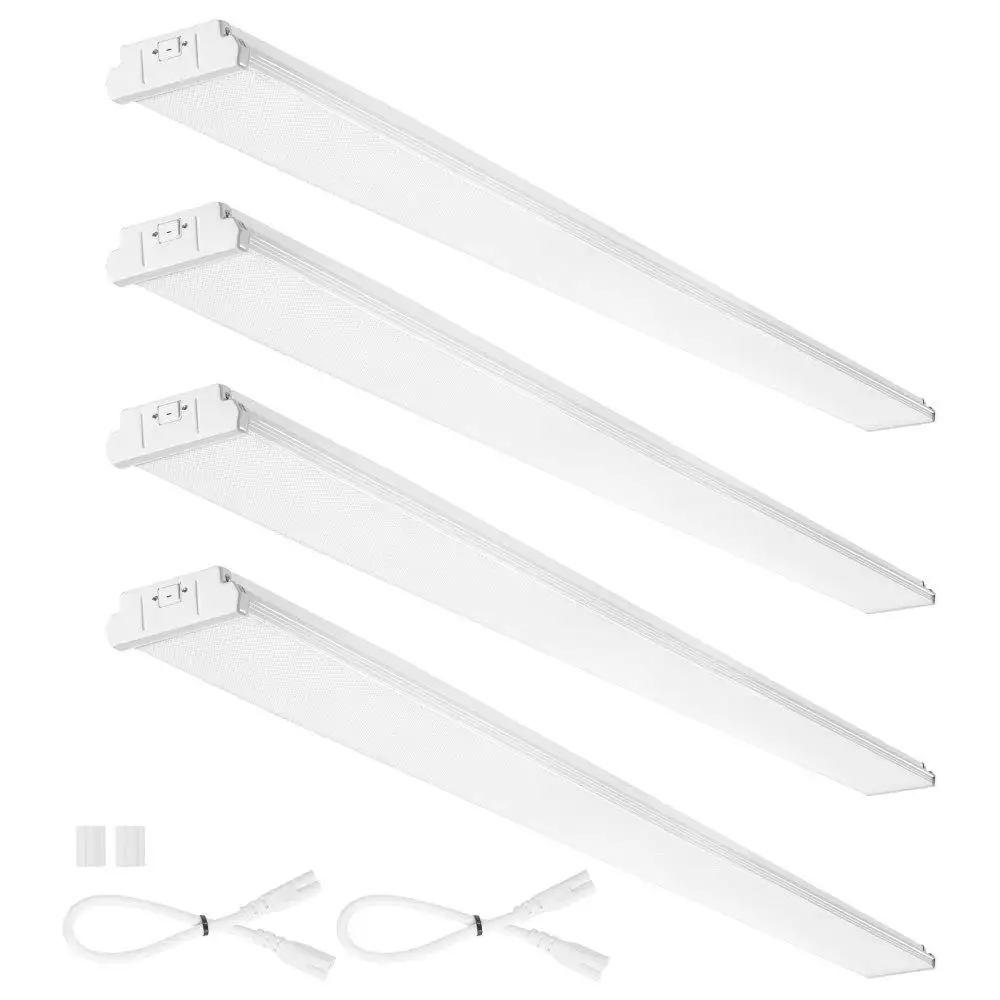 

8FT LED Wraparound Light 110W 10000LM Flush Mount LED Shop Light 4 Pack 6500K Daylight Ceiling Lighting Fixtures for garage