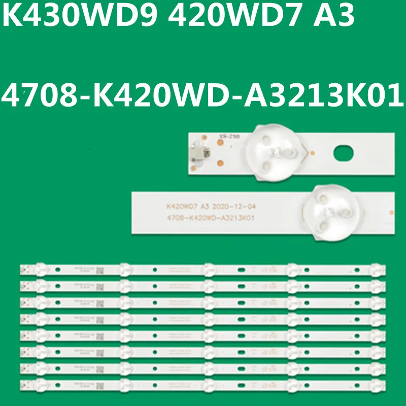 10kit LED Backlight Strip For 42PFF3055 43PFF5451 43PFF5455 43PFF5459 43PFF5358 43PFF3250/T3 LE42D88 LE42D59 LE42K51S-UD