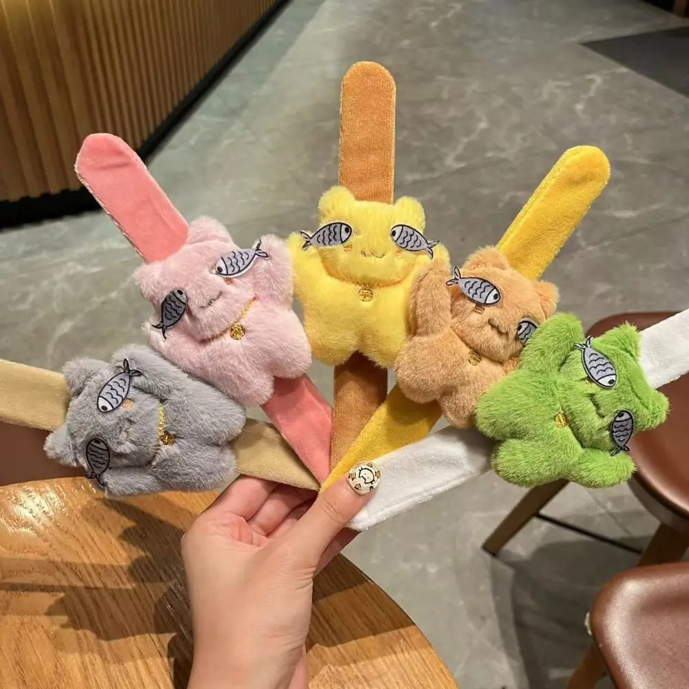 

Fish Cat Cat Slap Bracelet Series Wrist Style Simulation Cat Plush Wrist Band Cute Doll Soft Plush Doll Slap Bracelet