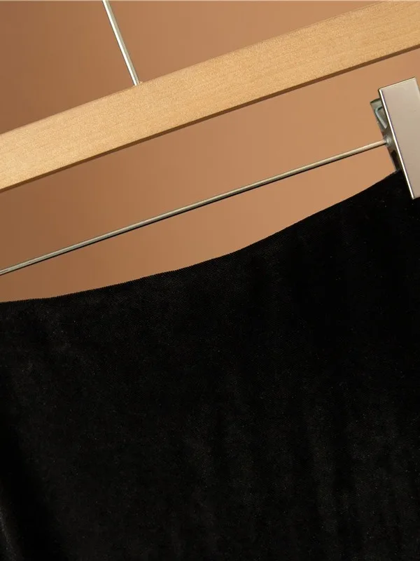 กระโปรงทรงเอผ้ากำมะหยี่อเนกประสงค์ ไซส์พลัส สไตล์เรโทรจีน ช่วยพรางหุ่น เอวสูง เหมาะสำหรับใส่ทำงาน ฤดูใบไม้ร่วง แฟชั่นสำหรับผู้หญิง