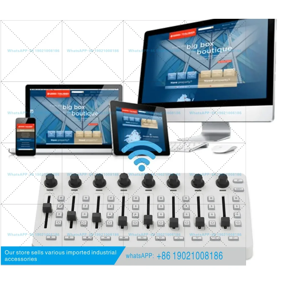M-VAVE SMC-Mixer Wireless MIDI Controller Mixing Console BT Connection USB Controller Mixer for Most Electroacoustic Instruments