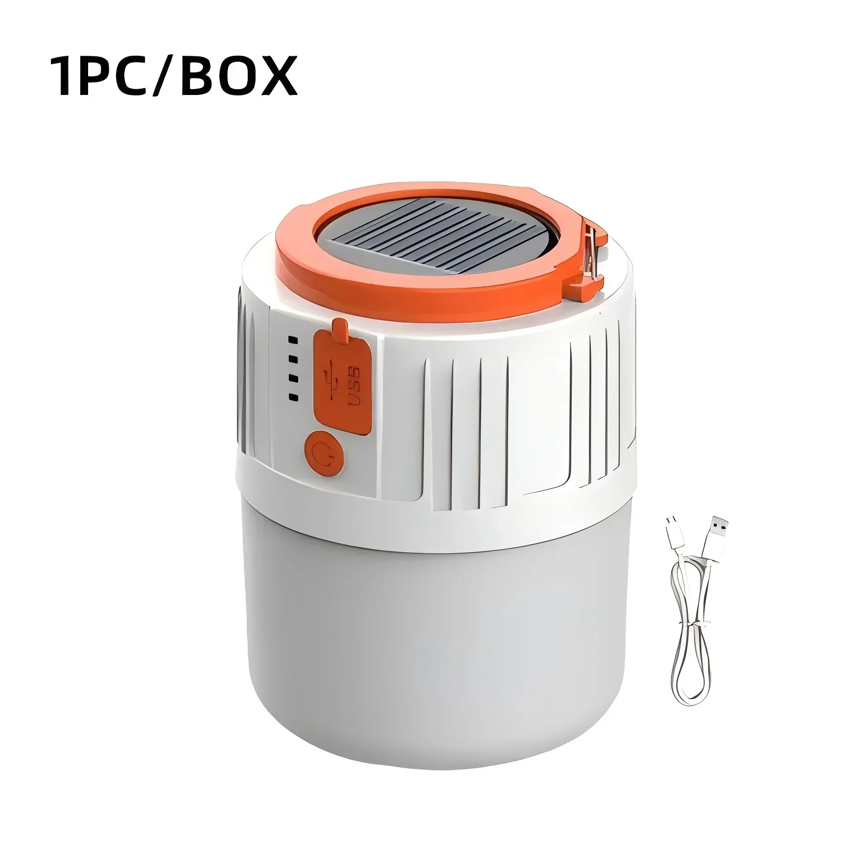 Solar LED Camping Light Bulb 6 Lighting Modes USB Rechargeable Power Bank Outdoor BBQ Tents Hanging Emergency Light