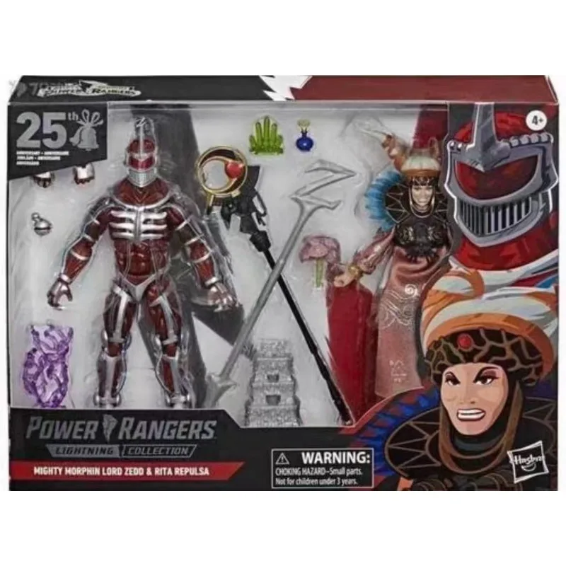 Figuras de Anime de la Colección Lighting de Power Rangers de Hasbro, Mighty Morphin Lord Zedd y Rita Repulsa, Modelo Coleccionable