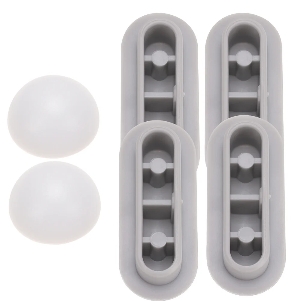 

4pcs Toilet Seat Bumper Plastic Antislip Gasket Cushioning Pad For Bathroom Universal Fit Spacer Grey Toilet Seat Lifter