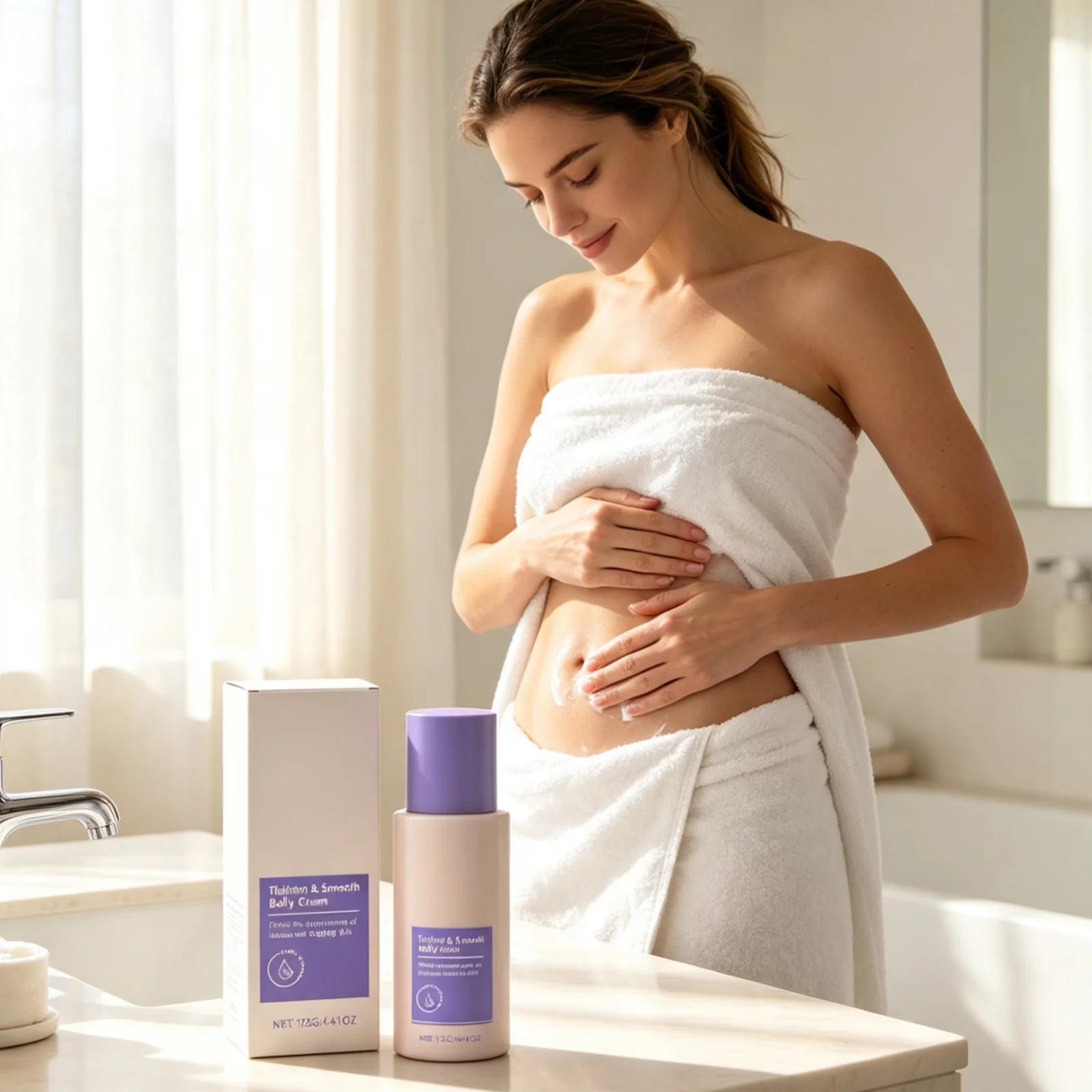 Tighten Smooth Belly Cream Firming Contouring Abdomen Sculpting Lift Sagging Skin Moisturizing Nourish Body Firming Cream 125g