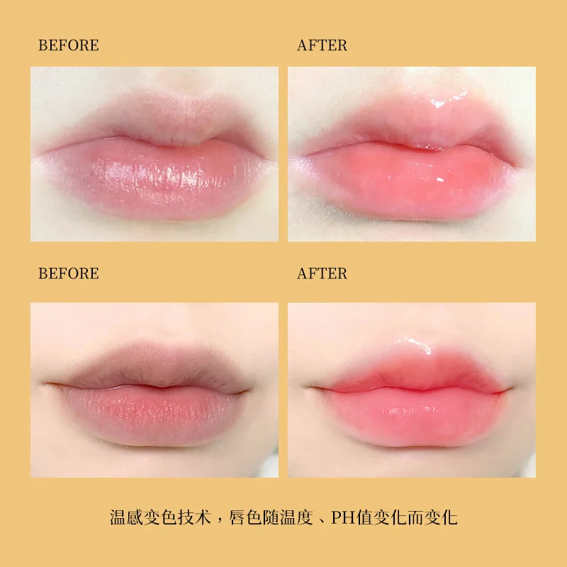 Crystal Color-changing Petal Lipstick, Moisturizing and Long-lasting Lip Balm That Doesn't Stick To The Cup