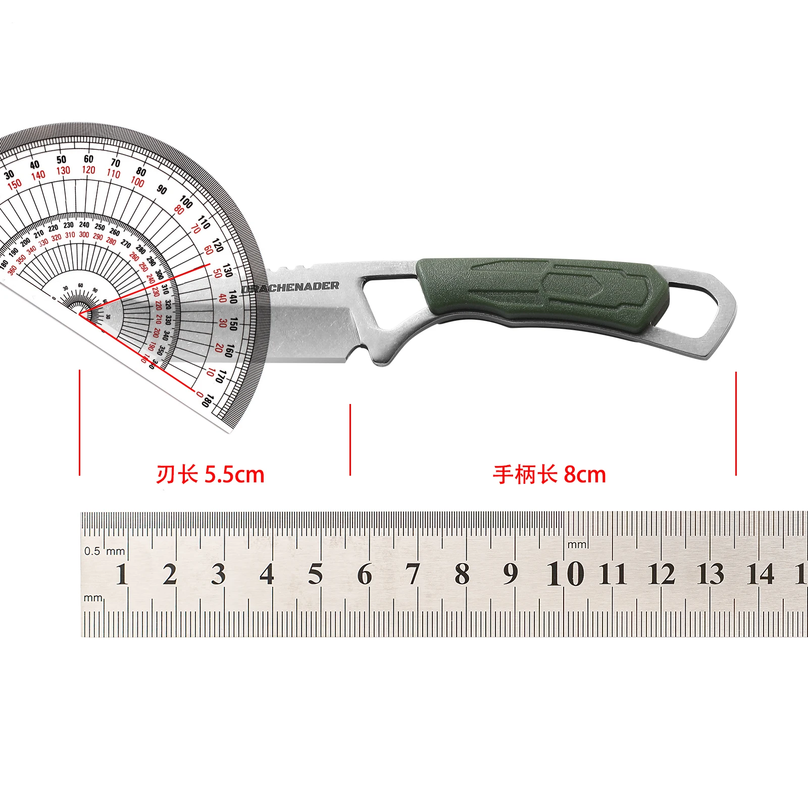 Cuchillo táctico pequeño de cuello de hoja fija, cuchillos de caza EDC con funda, cuchillo afilado para exteriores, Camping, senderismo, autodefensa