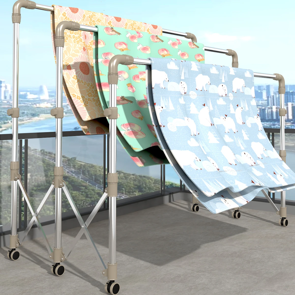 stainless-steel-outdoor-indoor-retractable-clothes-drying-rack-balcony-home-user-outdoor-blanket-drying-tool-foldable-ground