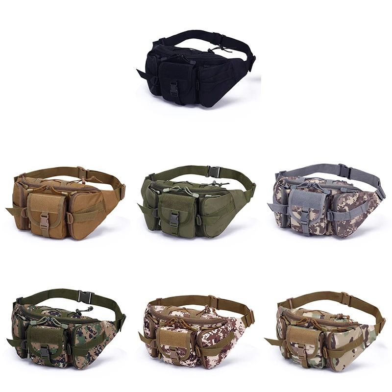 Outdoor Montanhismo Lazer Waistpack, Ferramentas Multifuncionais, Um Saco De Ombro, Nylon Belt Pack, Viagem, Caminhadas, Escalada