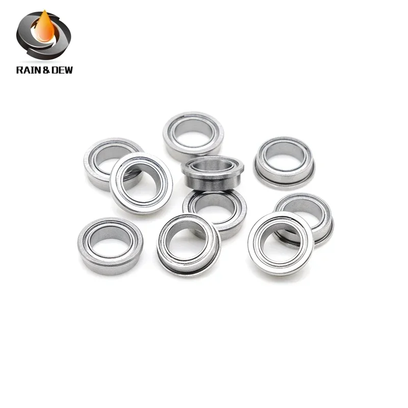 

10PCS FR168ZZ FR168 Flange Bearing 6.350*9.525*3.175 mm Flange Bearing ABEC-7 Miniature Flanged FR168Z ZZ Ball Bearings