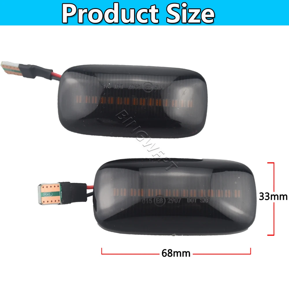 

BINGWFPT LED Side Marker Light Turn Signal Lamp For Nissan Skyline R34 Almera N15 N16 Pulsar Maxima QX Sunny G10 Primera P11 P12
