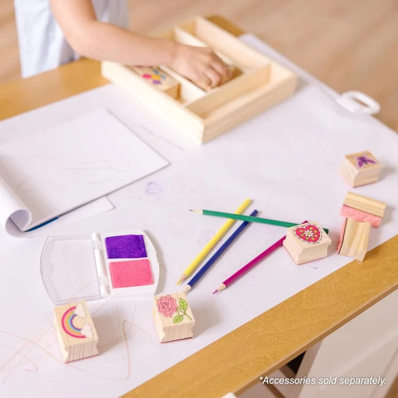 Conjunto de mesa e cadeiras artísticas de madeira - branco - mesa e cadeiras artesanais para crianças, móveis infantis