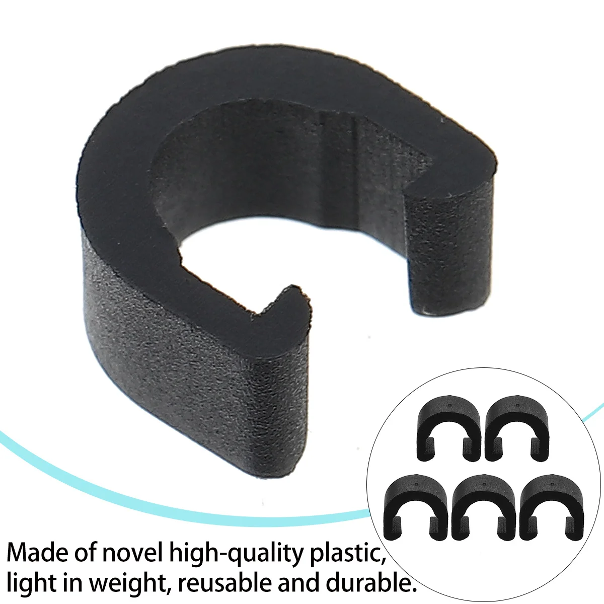 

60Pcs Brake Gear Cable C-Clips Road Bike Housing Hose Tube Shifter Fixed Tubing Clips Stylish Durable Hydraulic Line Buckle