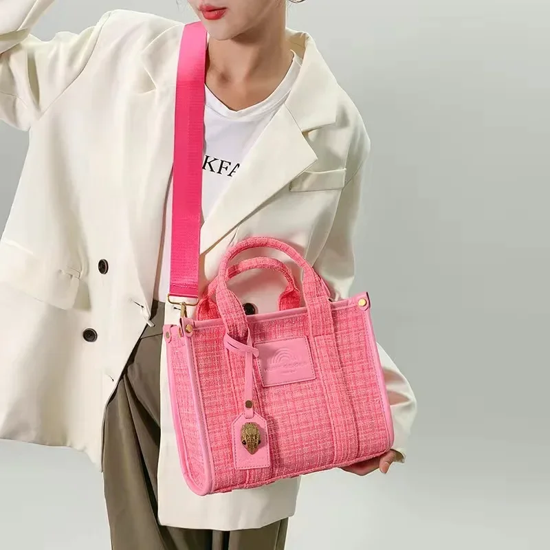 Kurt Geiger-Bolso de mano de gran capacidad para mujer, bolsa de hombro de diseñador de lujo, bolso de playa de tela, tendencia de moda, nuevo, 2023