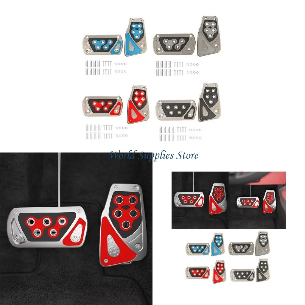 

G6KC Universal Car Foot Pedals Pad Automatic Gear Brake Accelerator Non-Slip Footrest