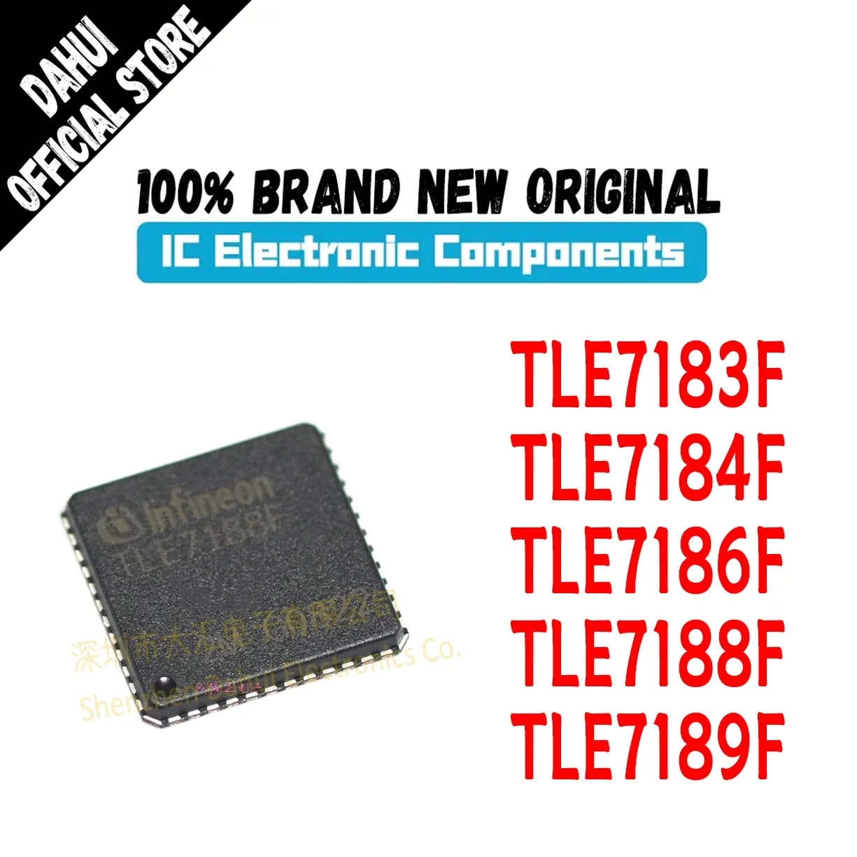 

Quality Brand New TLE7183F SCD2 SCD5 TLE7184F TLE7186F TLE7188F TLE7189F TLE7183 TLE7184 TLE7186 TLE7188 TLE7189 IC Chip 48-QFN