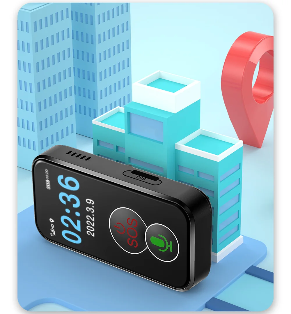 جهاز تعقب لاسلكي SOS لكبار السن ، جهاز تتبع 4G ، تنبيه ضد السقوط ، جهاز ضد الضياع ، تنبيه طبي ، SOS ، wi-fi ، تذكير لكبار السن