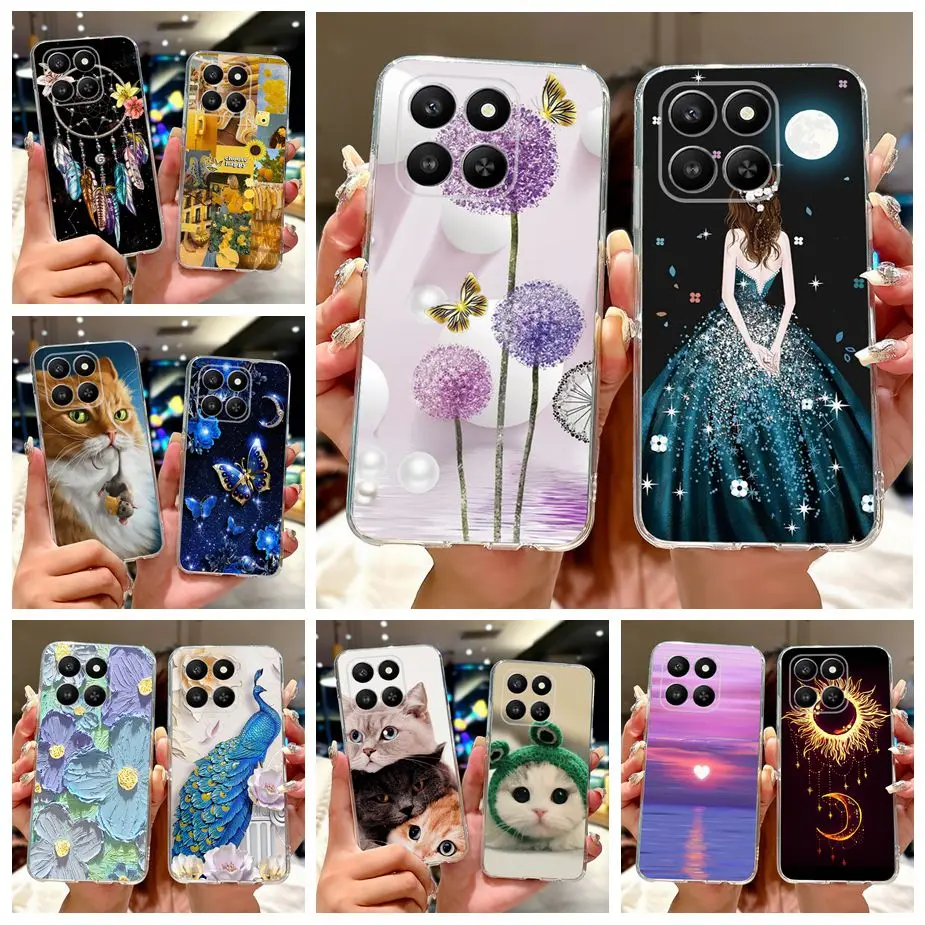 For Honor 400 Smart 5G Case LGN-NX1 Luxury Painted Cover Soft Slim Phone Case For Honor X7d 4G HonorX7d 5G Honor400 Smart Fundas