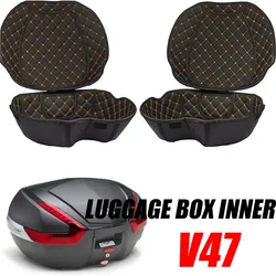 For V47 Motorcycle Rear Trunk Case Liner Luggage Box Inner Rear Tail Seat Case Bag Lining Pad Accessories