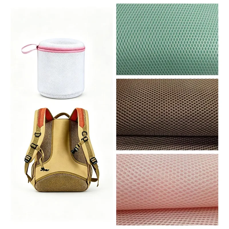 3D Sandwich Mesh Fabric By The Meter for Luggage Bag Car Seat Sofa Cover Cushion Shoe Mattress DIY Sewing Plain Cloth Soft White