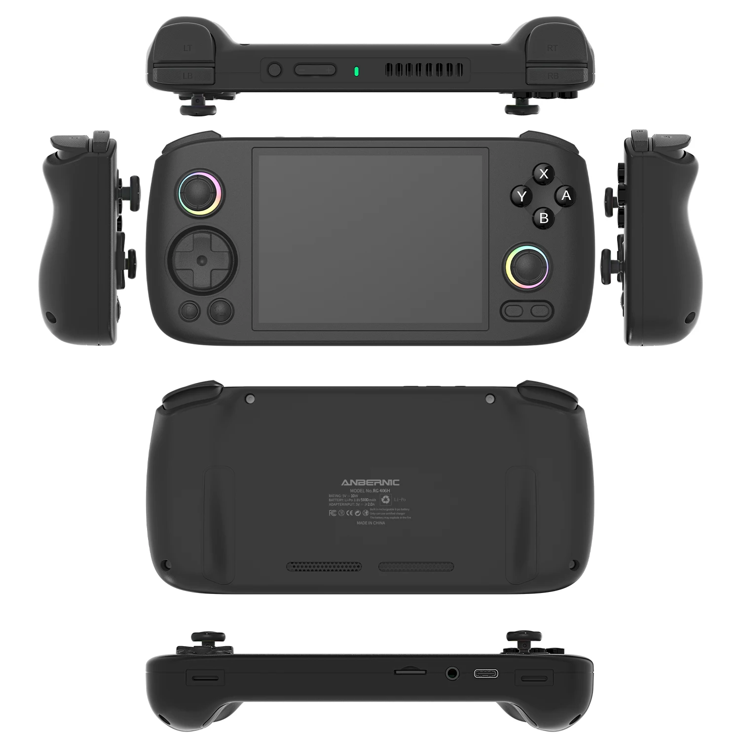 RG406 H Android 13 وحدة تحكم ألعاب محمولة Pocket Go مشغلات ألعاب الفيديو تدعم 5G WIFI لألعاب PS2/Wii الرجعية والمتقدمة