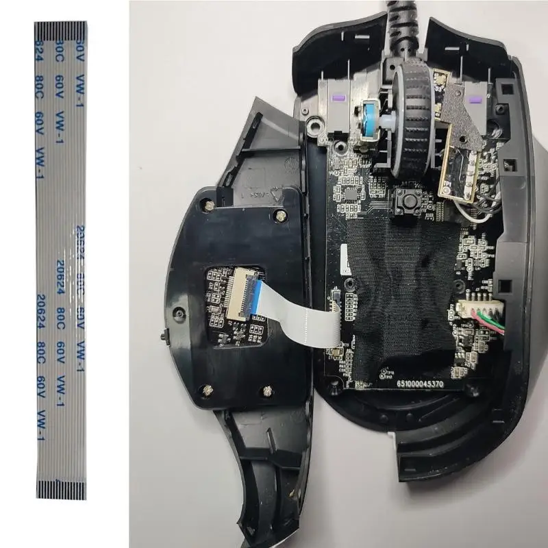 

R53C Гибкий кабель боковой кнопки мыши из ПВХ для профессиональных геймеров NAGAX и офисной эффективности