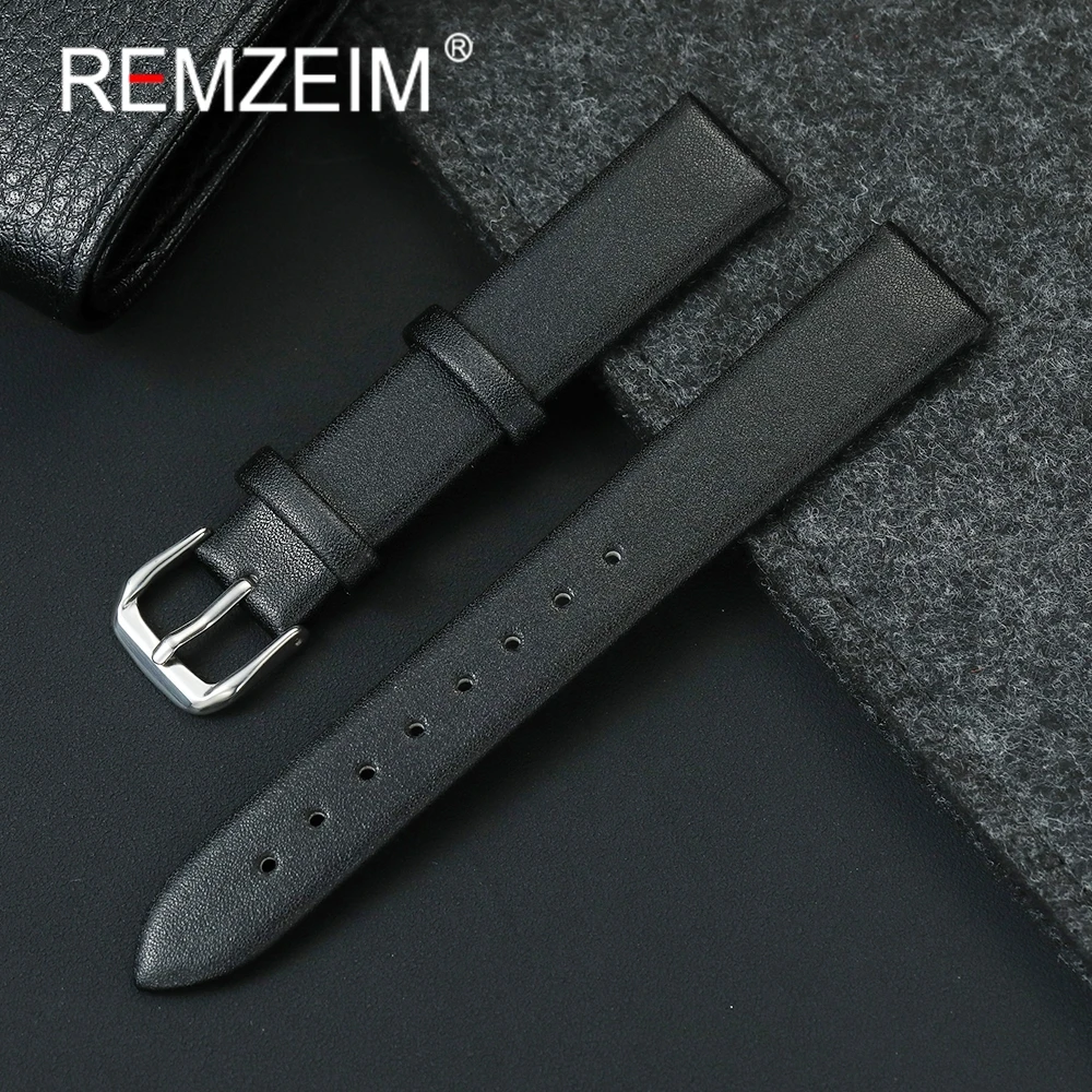 Ultradünne PU-Leder-Uhrenarmbänder 16 mm 18 mm 20 mm 22 mm Damen Herren Armband Gürtel Ersatz Business-Uhrenarmband