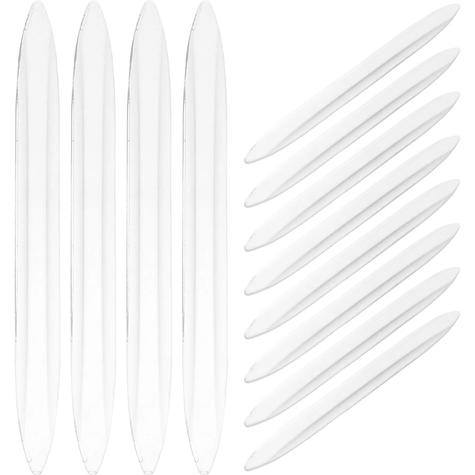 12Pcs Automotive Anti-Collision Strip Invisible Car Door Protector Strong Adhesion Universal Fit Dent Prevention Rearview Mirror