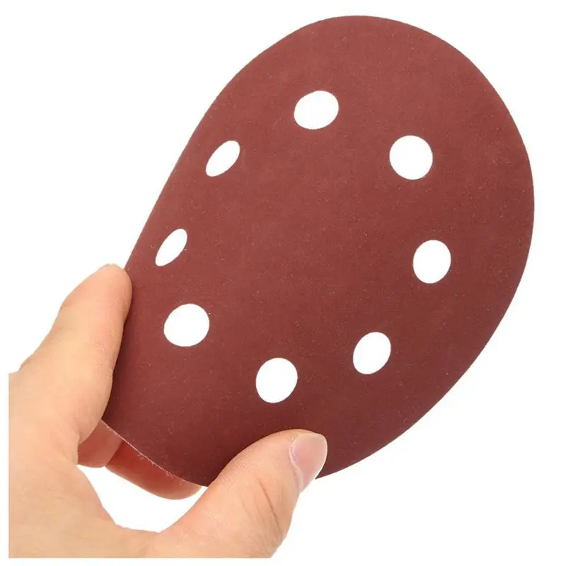 A7THK-50Pcs 5Inch 8 Hole Grit 600 1000 1200 1500 2000 Sander Sanding Disc Sandpaper